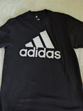 Pre-Loved Adidas Men's Black Graphic Tee — Size Large