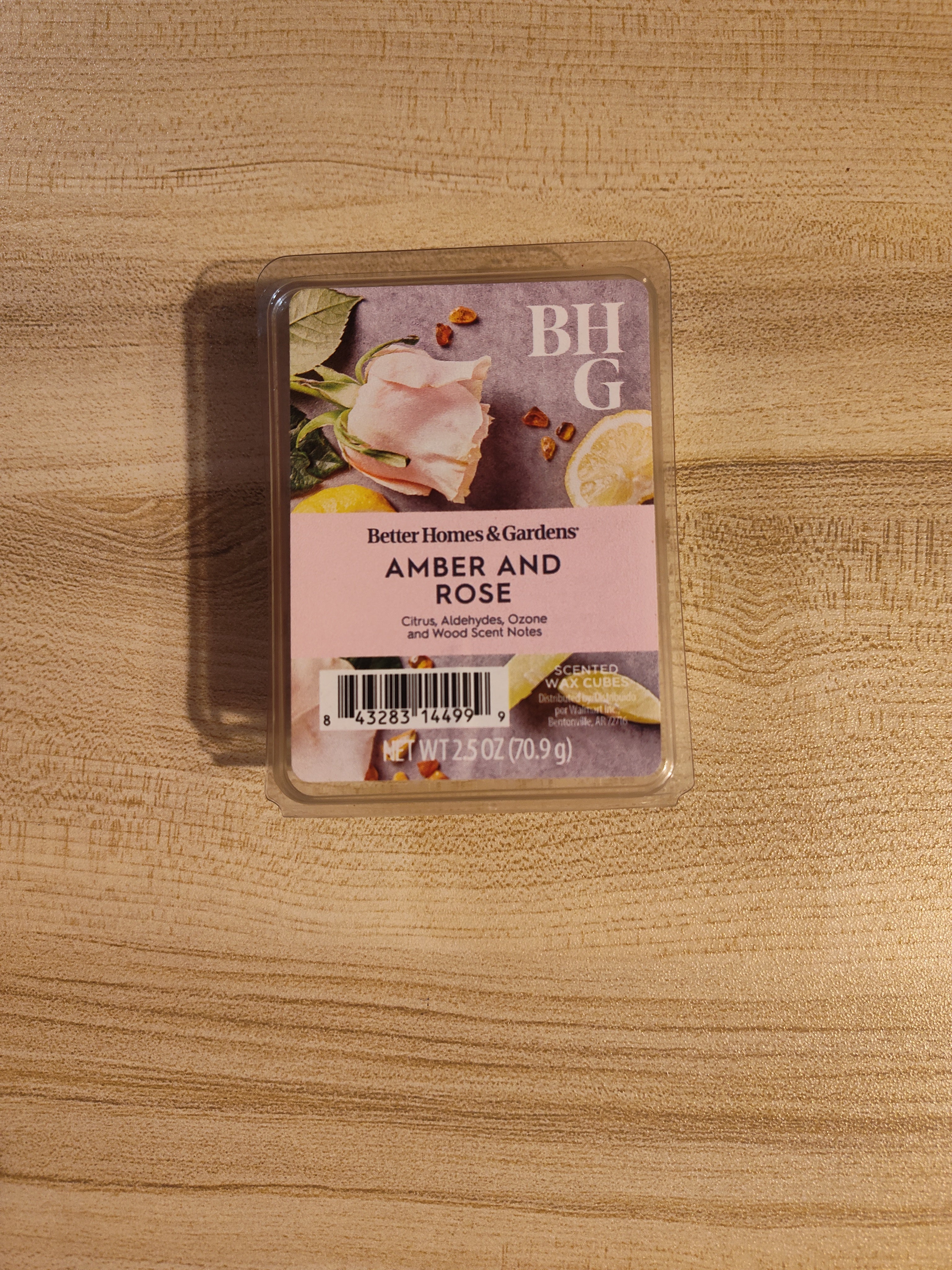 Scented Wax Cubes – Amber & Rose | Citrus, Aldehydes, Ozone & Wood